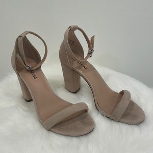 Heels beige size 8